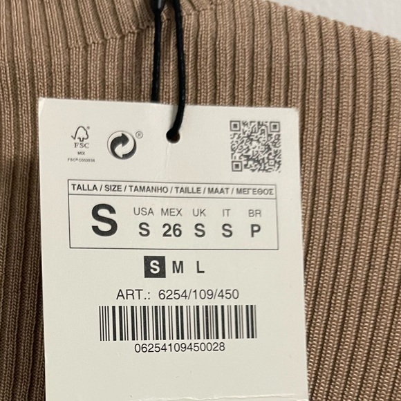 Zara Ribbed Balloon Sleeve Turtleneck Sweater in Bronze - Picture 2 of 4